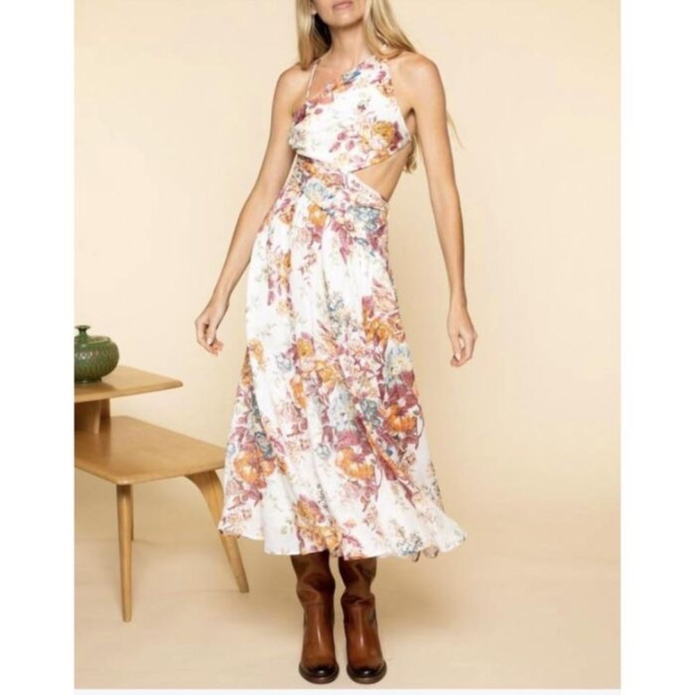 Zimmermann Asymmetric Pattie Dress Size 1